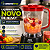 Copo para Liquidificador Compatível Arno Power Max 1000W 700W LN50 LN51 com Tampa Vermelha - Imagem 3