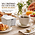 Açucareiro Elegance 250ml com Tampa e Colher Branco para Cozinha e Café - Imagem 4
