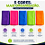 Kit 5 Panos de Microfibra 28x28cm Limpeza Multiuso Alta Absorção - Imagem 5