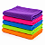 Kit 5 Panos de Microfibra 28x28cm Limpeza Multiuso Alta Absorção - Imagem 1
