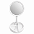 Espelho de Maquiagem LED Dupla Face 1X 10X Dobrável Touch USB Branco - Imagem 1