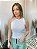 Cropped Canelado Helena Off White - Imagem 1