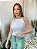Cropped Canelado Helena Off White - Imagem 3