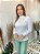 Blusa Gola Alta Canelada Off White - Imagem 3