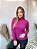 Blusa Gola Alta Canelada Rosa Fúcsia - Imagem 3