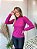 Blusa Gola Alta Canelada Rosa Fúcsia - Imagem 4