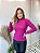 Blusa Gola Alta Canelada Rosa Fúcsia - Imagem 5