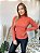 Blusa Gola Alta Canelada Terracota - Imagem 2