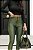 Calça Prada Alice com Couro Verde Militar - Imagem 9