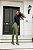Calça Prada Alice com Couro Verde Militar - Imagem 8