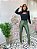 Calça Prada Alice com Couro Verde Militar - Imagem 6
