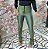 Calça Prada Alice com Couro Verde Militar - Imagem 1