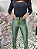 Calça Prada Alice com Couro Verde Militar - Imagem 2