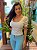 Cropped Canelado Rafaela Off White - Imagem 2