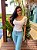 Cropped Canelado Rafaela Off White - Imagem 3