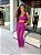 Calça Pantalona de Paetê Ângela Rosa Fúcsia - Imagem 3