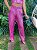 Calça Pantalona de Paetê Ângela Rosa Metálico - Imagem 1