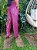 Calça Pantalona de Paetê Ângela Rosa Metálico - Imagem 3