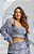 Cropped de Tweed Ayla Azul Royal - Imagem 1