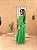 Vestido Pérola Longo de Laise Manga Bufante Verde Primavera - Imagem 4