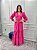 Vestido Pérola Longo de Laise Manga Bufante Pink - Imagem 5