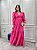 Vestido Pérola Longo de Laise Manga Bufante Pink - Imagem 7