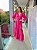 Vestido Pérola Longo de Laise Manga Bufante Pink - Imagem 1