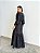 Vestido Pérola Longo de Laise Manga Bufante Preto - Imagem 4