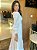 Vestido Pérola Longo de Laise Manga Bufante Off White - Imagem 9