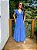 Vestido Pérola Longo de Laise Azul Royal - Imagem 3