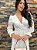 Vestido Pérola Curto de Laise Manga Bufante Off White - Imagem 5