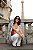 Blazer de Tweed Flora Branco com Preto - Imagem 9