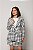 Blazer de Tweed Flora Branco com Preto - Imagem 1