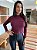 Cropped Canelado Liz Marsala - Imagem 1