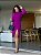 Vestido Canelado Brenda Uva - Imagem 1