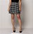 Saia de Tweed Anne Preto com Branco - Imagem 1