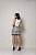 Saia de Tweed Anne Branco com Preto - Imagem 3