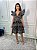 Vestido Glória Curto de Laise Bicolor Preto - Imagem 1