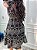 Vestido Glória Curto de Laise Bicolor Preto - Imagem 4