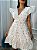 Vestido Glória Curto de Laise Bicolor Branco - Imagem 1
