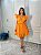 Vestido Glória Curto de Laise Bicolor Laranja - Imagem 3
