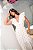 Vestido Glória Longo de Laise Bicolor Branco - Imagem 4