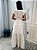 Vestido Glória Longo de Laise Bicolor Branco - Imagem 4