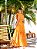 Vestido Glória Longo de Laise Bicolor Laranja - Imagem 2