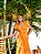 Vestido Glória Longo de Laise Bicolor Laranja - Imagem 4