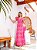 Vestido Glória Longo de Laise Bicolor Pink - Imagem 3