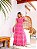 Vestido Glória Longo de Laise Bicolor Pink - Imagem 1