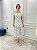 Vestido Midi Graça de Laise Bicolor Branco com Preto - Imagem 1