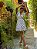 Vestido Glória Curto de Laise Bicolor Branco com preto - Imagem 3