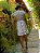 Vestido Glória Curto de Laise Bicolor Branco com preto - Imagem 2